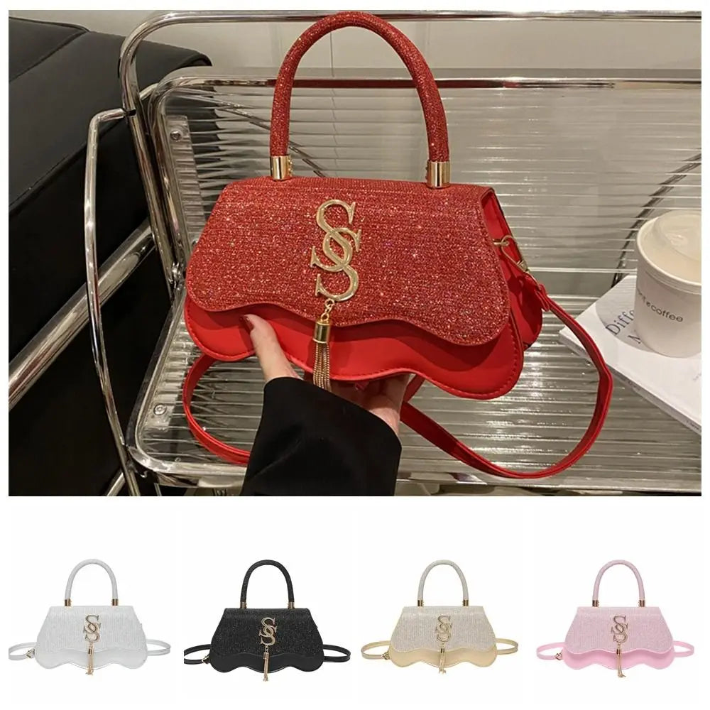 Luxury PU Evening Bags Elegant Chain Banquet Bag Clutch Handbag Women