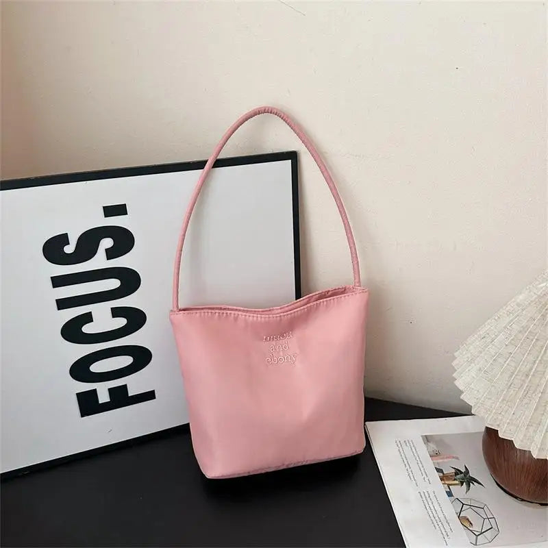 ★▲Women's High Capacity Handbag Underarm Handbag Shoulder Bag Waterproof Embroidered Letters Underarm Bag Tote Bags