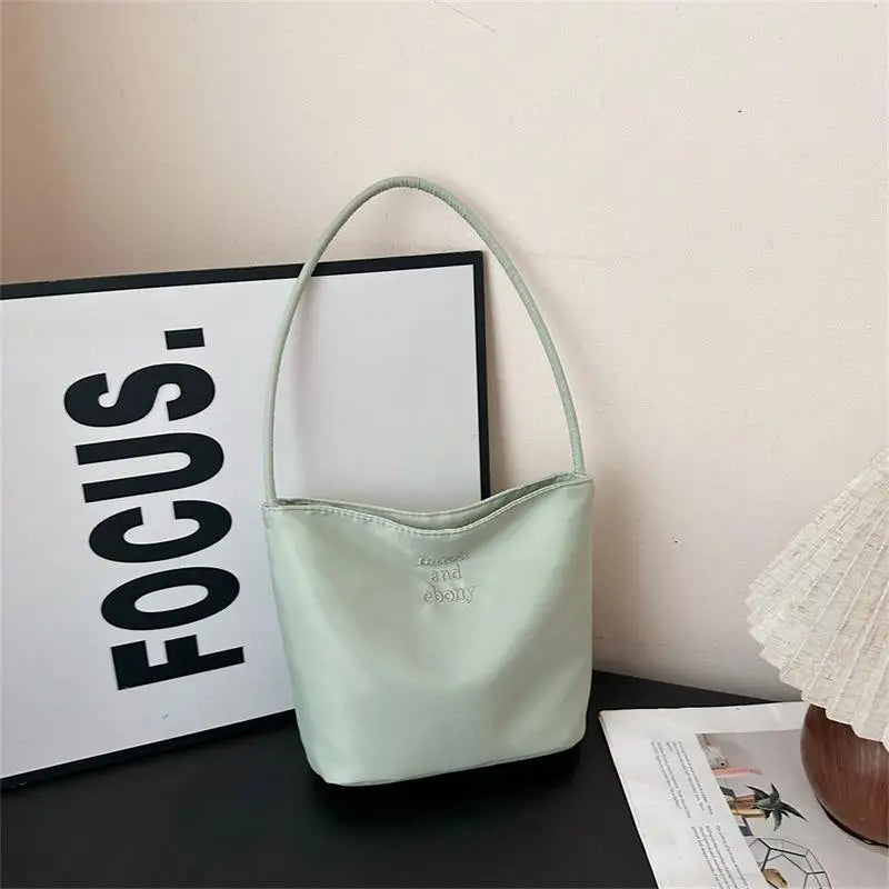 ★▲Women's High Capacity Handbag Underarm Handbag Shoulder Bag Waterproof Embroidered Letters Underarm Bag Tote Bags