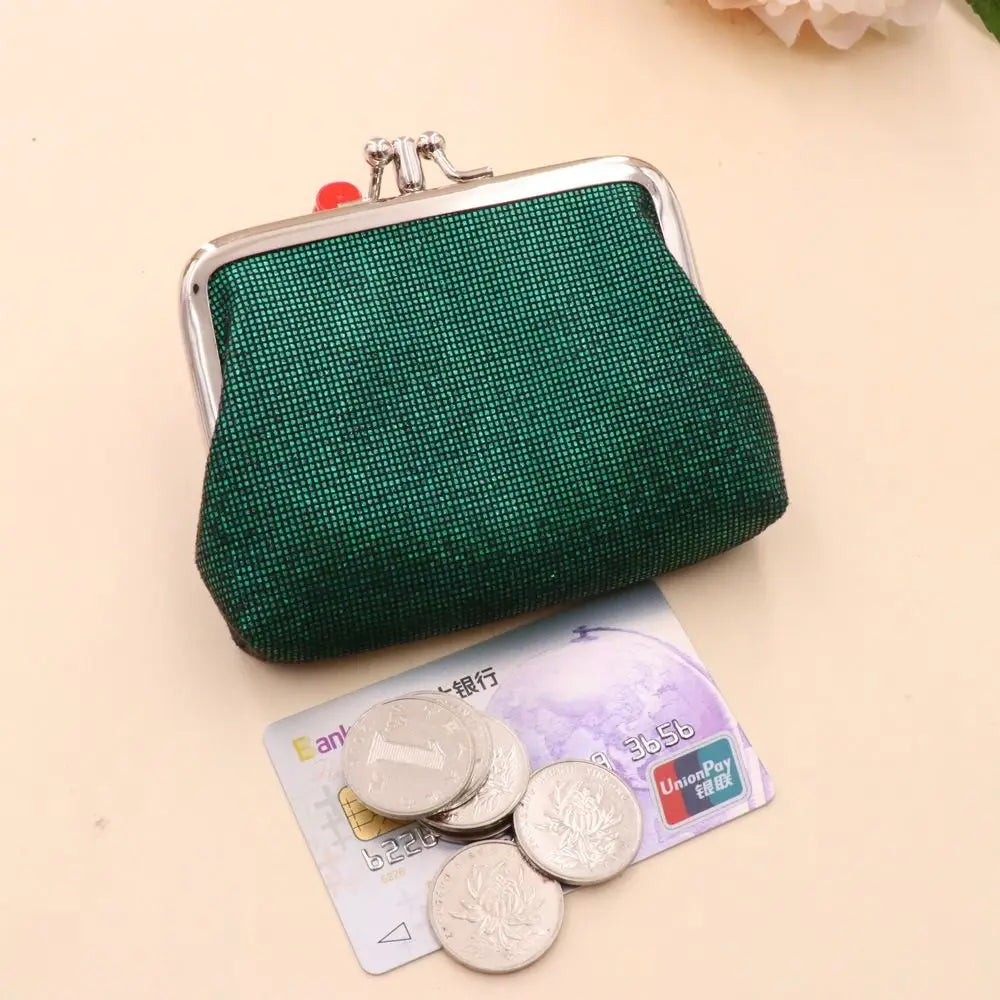 New Iron Mouth Clip Coin Purse Floral Change Money Organizers Gift Bag Women