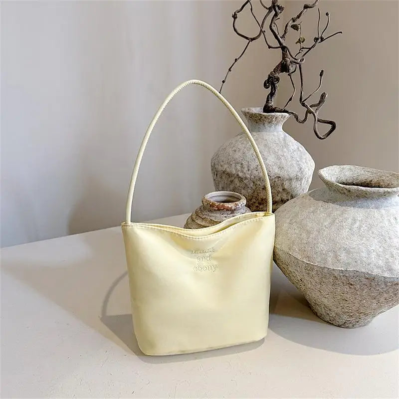 ★▲Women's High Capacity Handbag Underarm Handbag Shoulder Bag Waterproof Embroidered Letters Underarm Bag Tote Bags