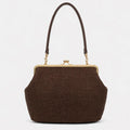 Branded Women's Shoulder Bag Exquisite Irregular Design Seashell Handbag Luxury Large Capacity Clip Clutch Elegant Evening Bag