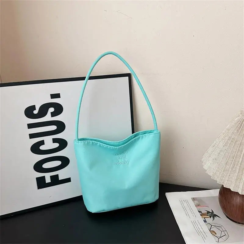 ★▲Women's High Capacity Handbag Underarm Handbag Shoulder Bag Waterproof Embroidered Letters Underarm Bag Tote Bags