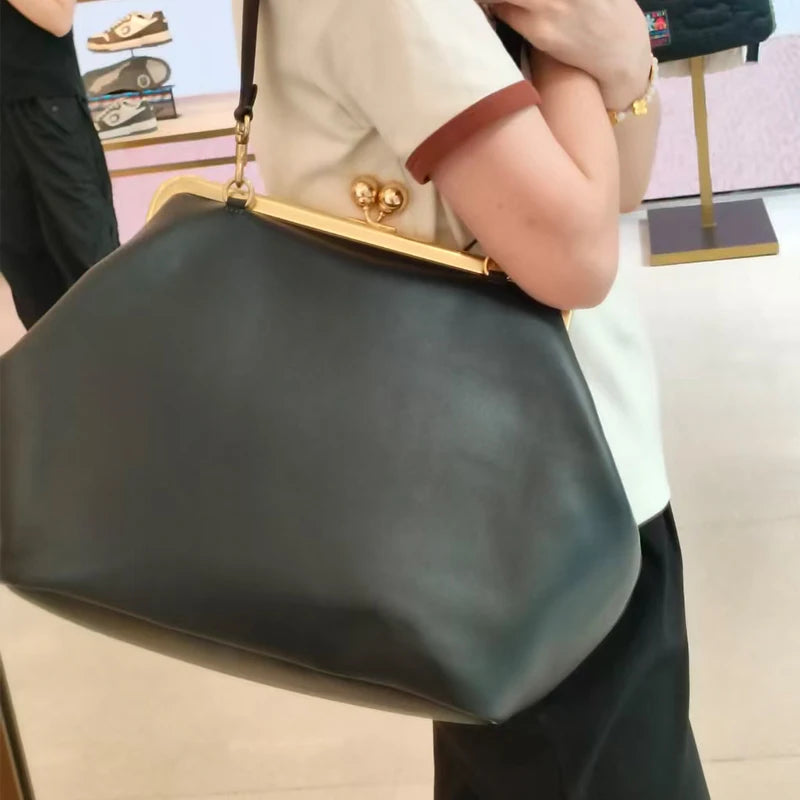 Branded Women's Shoulder Bag Exquisite Irregular Design Seashell Handbag Luxury Large Capacity Clip Clutch Elegant Evening Bag
