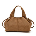 New Dumpling Bag Retro Suede PU Leather Women’s Handheld Shoulder Bag Single Shoulder Crossbody Bag Commuting Handheld Bag
