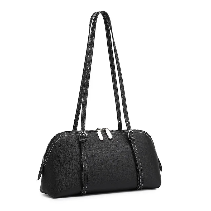 YANATARI Genuine Leather Bag Woman 2026 Luxury Bag Vintage Long Shoulder Bag Handbags Large Capacity Underarm Shopping Bag