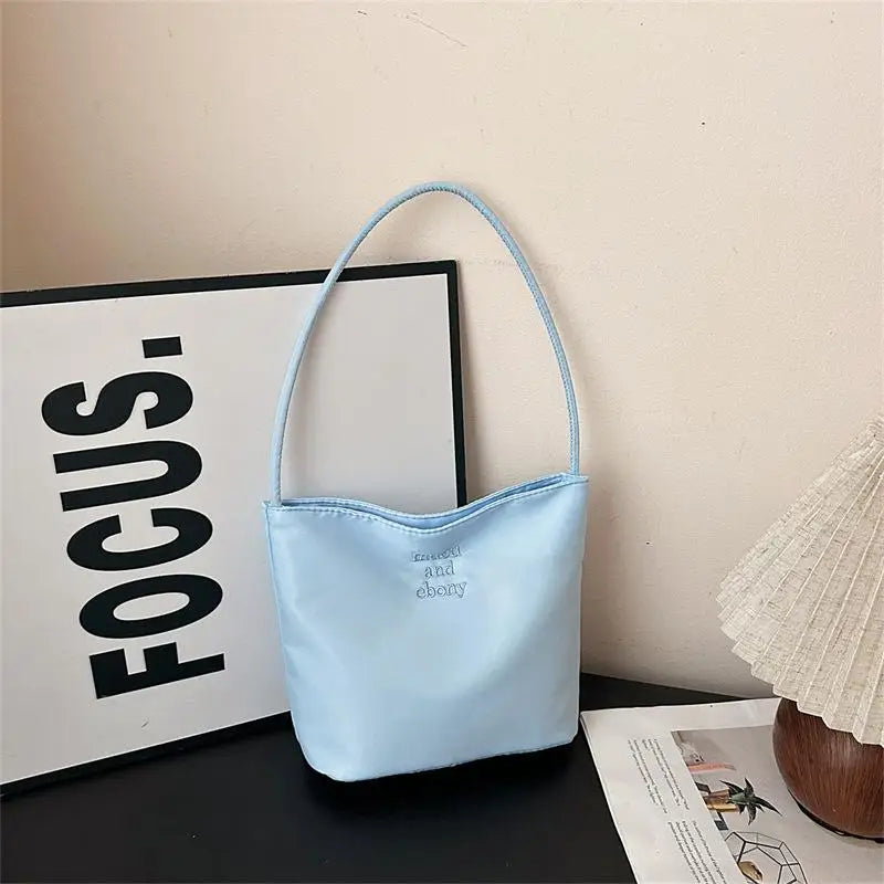 ★▲Women's High Capacity Handbag Underarm Handbag Shoulder Bag Waterproof Embroidered Letters Underarm Bag Tote Bags