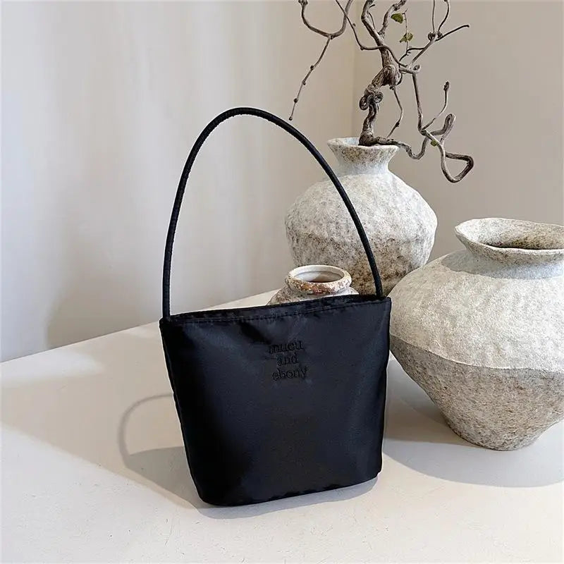 ★▲Women's High Capacity Handbag Underarm Handbag Shoulder Bag Waterproof Embroidered Letters Underarm Bag Tote Bags