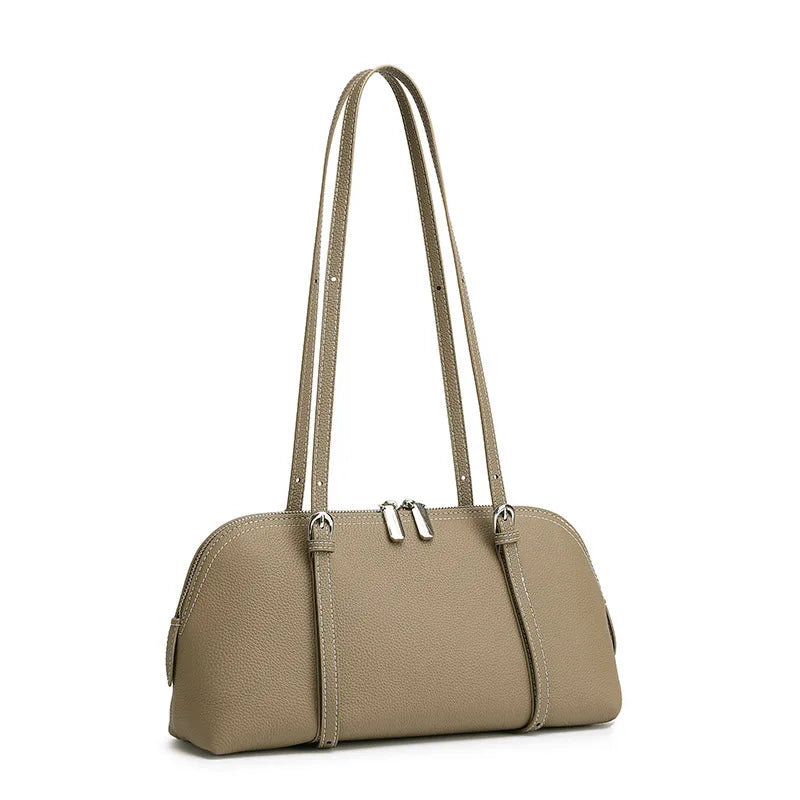 YANATARI Genuine Leather Bag Woman 2026 Luxury Bag Vintage Long Shoulder Bag Handbags Large Capacity Underarm Shopping Bag