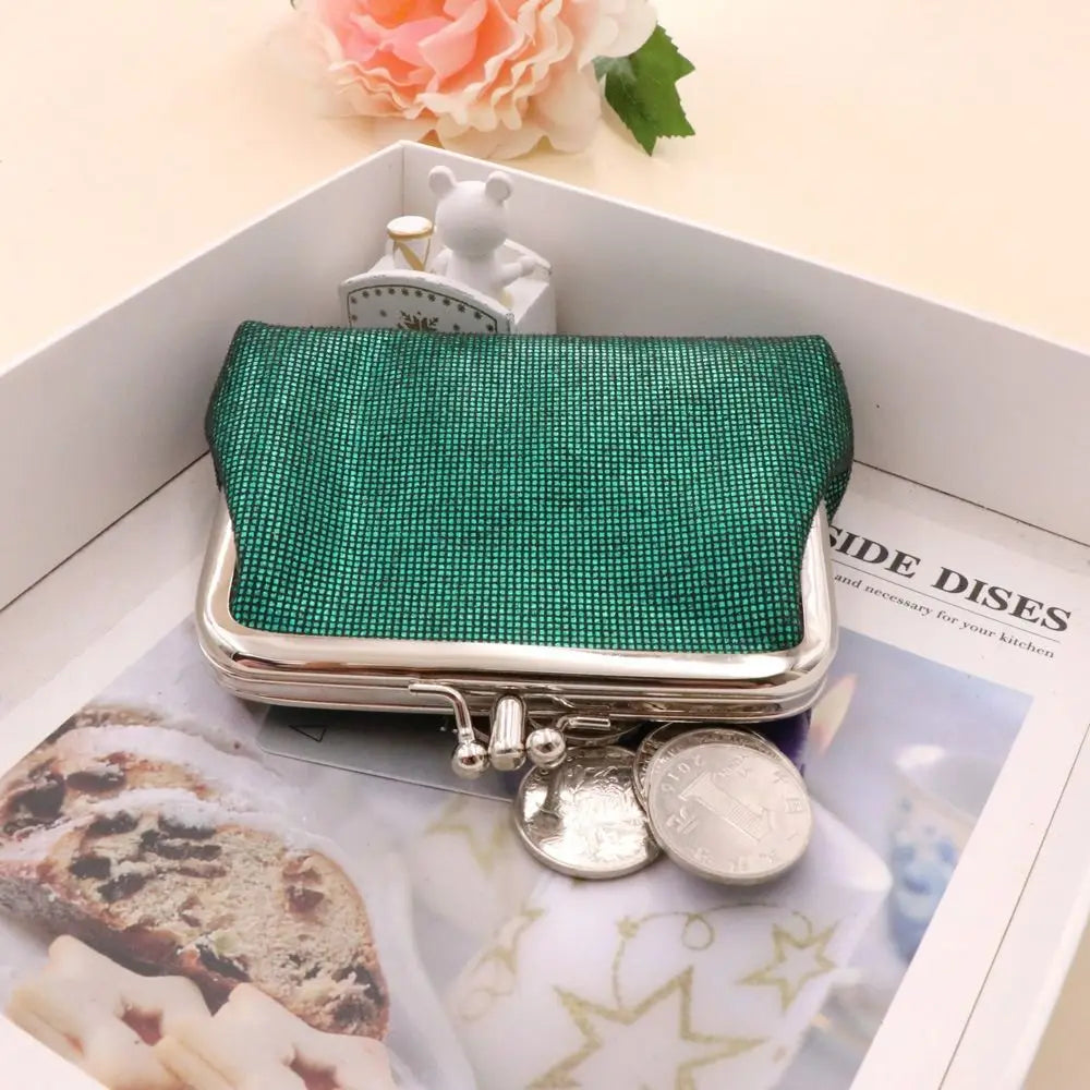 New Iron Mouth Clip Coin Purse Floral Change Money Organizers Gift Bag Women