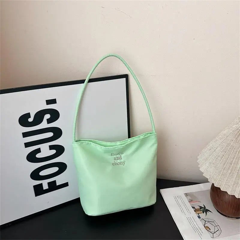 ★▲Women's High Capacity Handbag Underarm Handbag Shoulder Bag Waterproof Embroidered Letters Underarm Bag Tote Bags