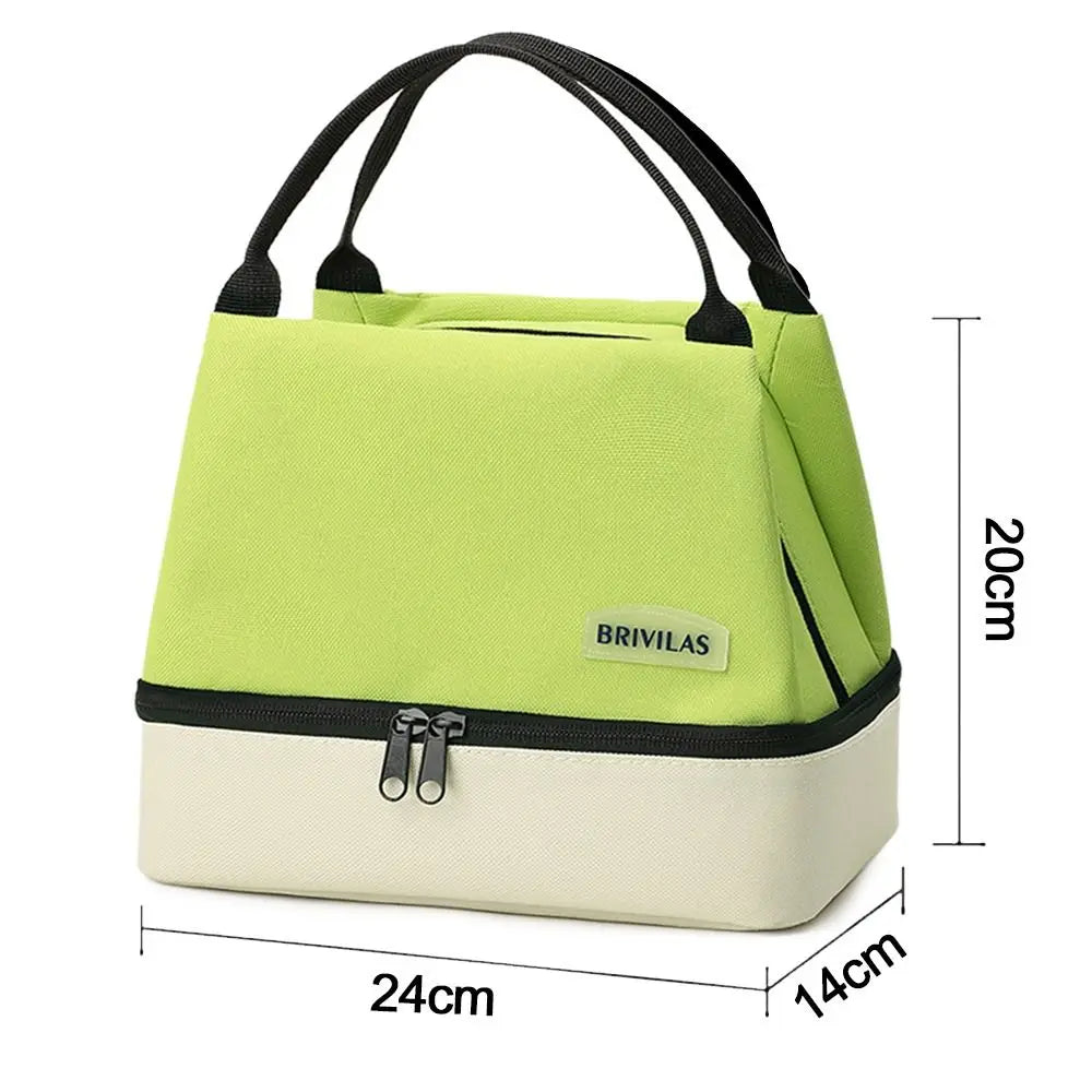 Camping Picnic Bag Lunch Bag Large Capacity Food Drink Storage Women's Casual Handbag Travel Tote Carry Aluminum Foil Tote Bag