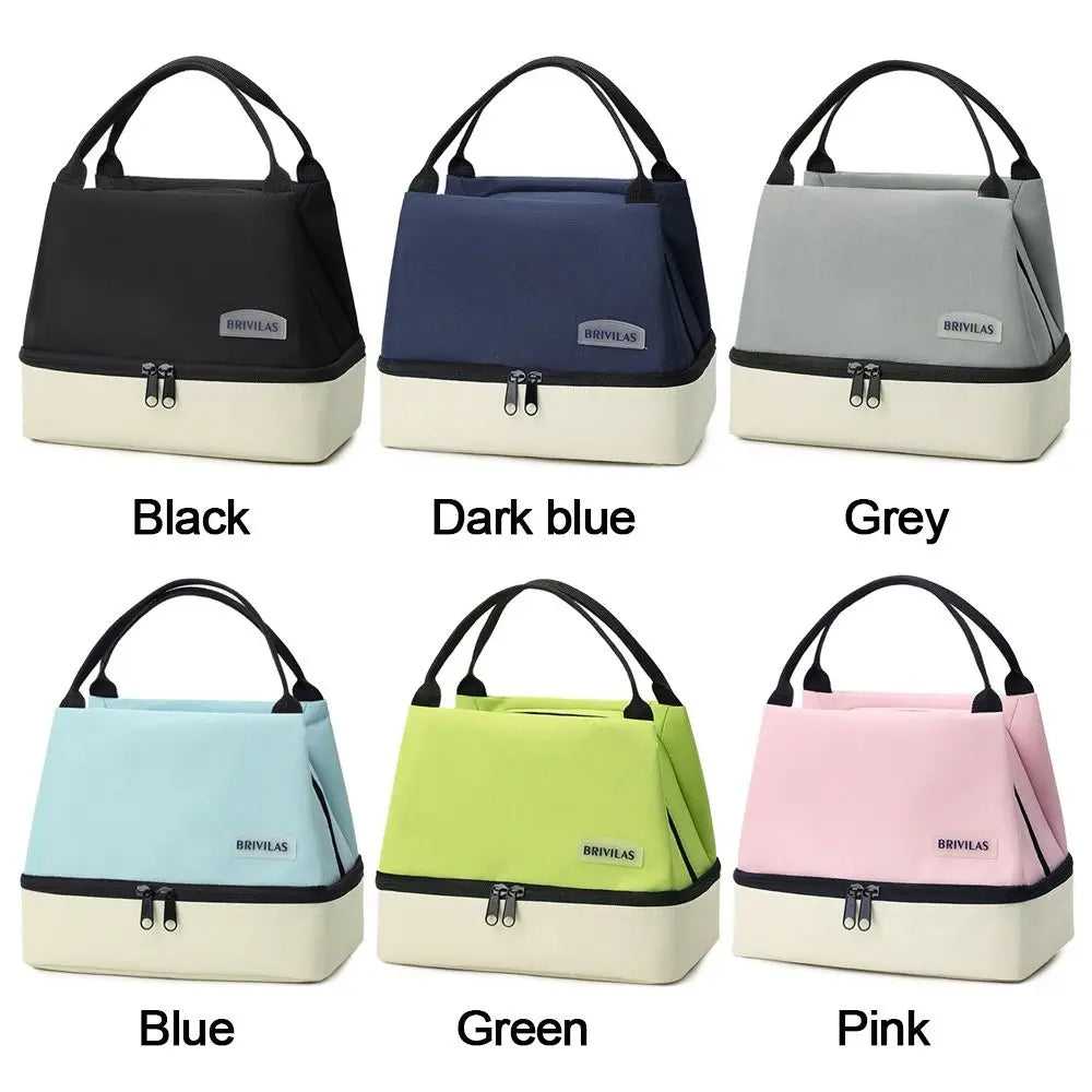 Camping Picnic Bag Lunch Bag Large Capacity Food Drink Storage Women's Casual Handbag Travel Tote Carry Aluminum Foil Tote Bag